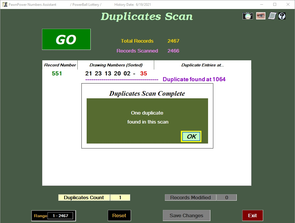 Duplicates