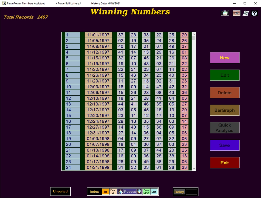 WinningNumbers